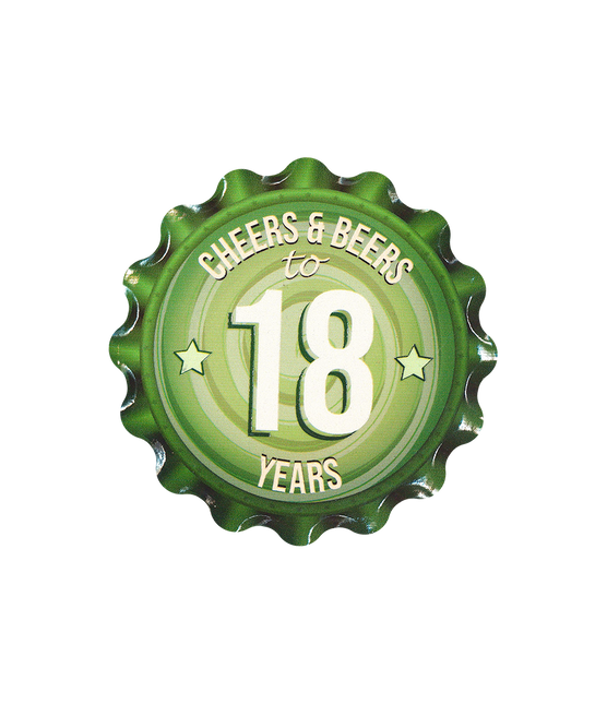 Sous-verres 18 ans Vert 11cm