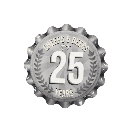 Sous-verres 25 ans 11cm