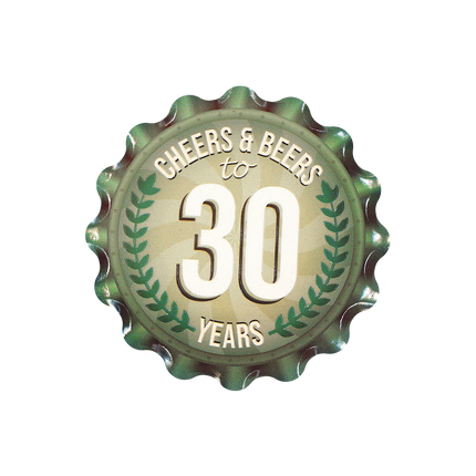 Sous-verres 30 ans 11cm