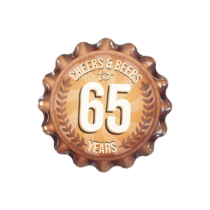 Sous-verres 65 ans 11cm
