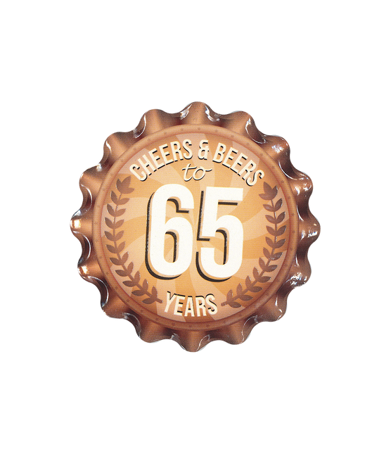 Sous-verres 65 ans 11cm