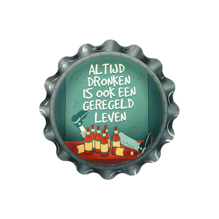 Sous-verres verts Always Drunk 11cm