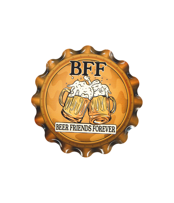 Sous-verres orange Bff 11cm