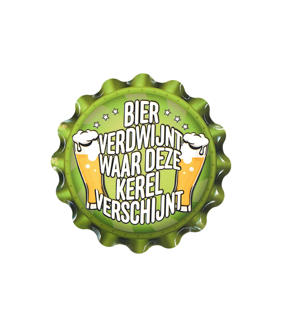 Sous-verre vert La bière disparaît 11cm