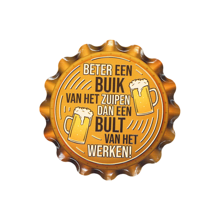 Orange Coasters Belly Of Boozing 11cm