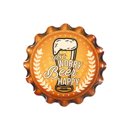 Orange Coasters Dont Worry 11cm