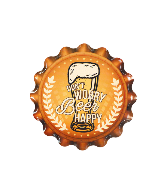 Orange Coasters Dont Worry 11cm