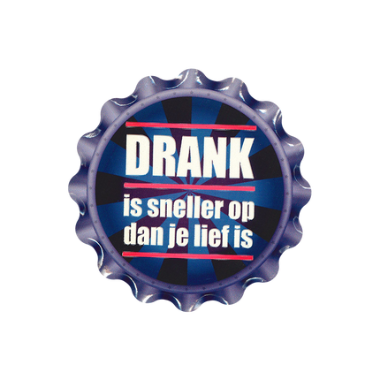 Sous-verres violets Drink Is Faster 11cm