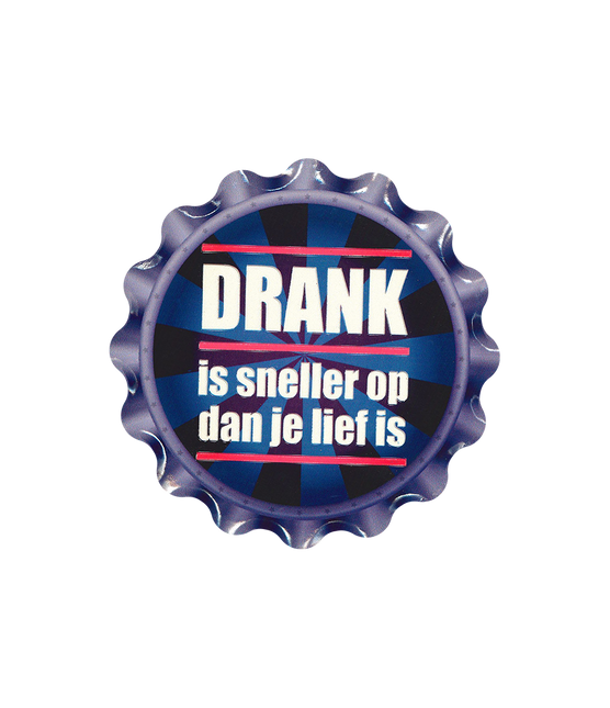 Sous-verres violets Drink Is Faster 11cm