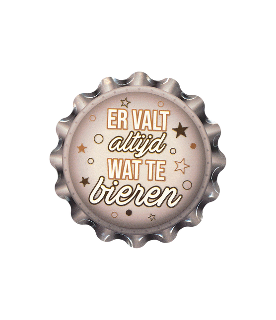Sous-verres beige blanc Il y a toujours quelque chose à boire 11cm