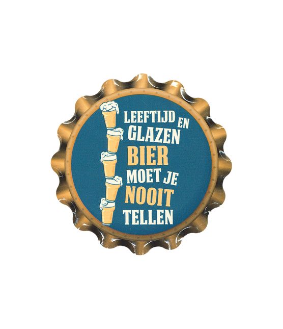 Sous-verres bleu jaune Âge et verres Bière 11cm