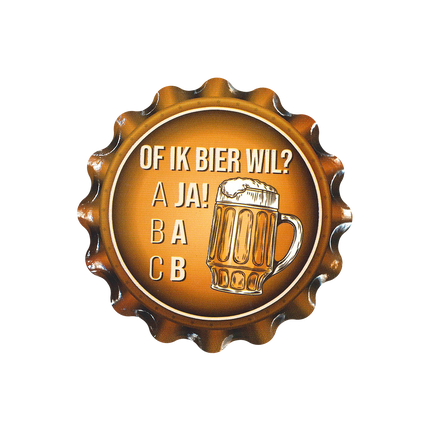 Orange Coasters Que je veuille de la bière 11cm
