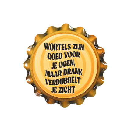 Orange Coasters Les carottes sont bonnes 11cm