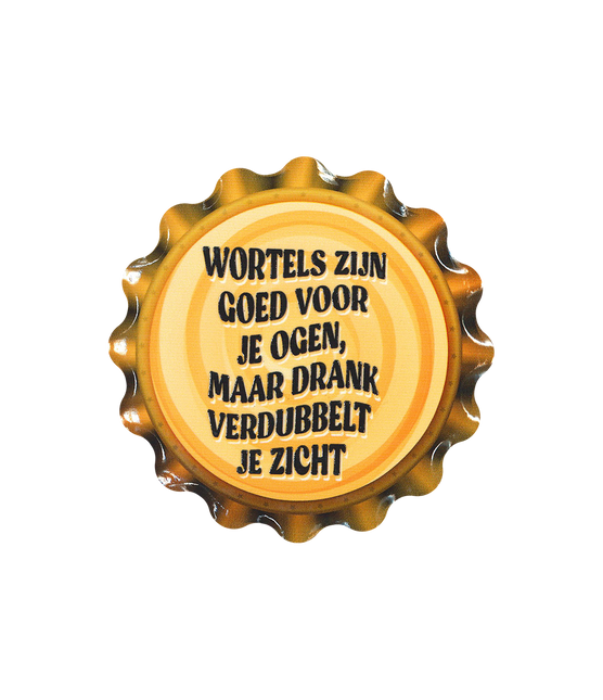 Orange Coasters Les carottes sont bonnes 11cm