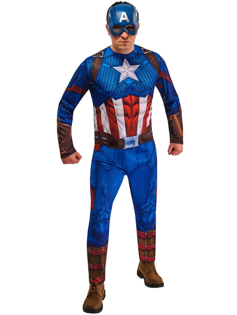 Costume Captain America Hommes Bleu