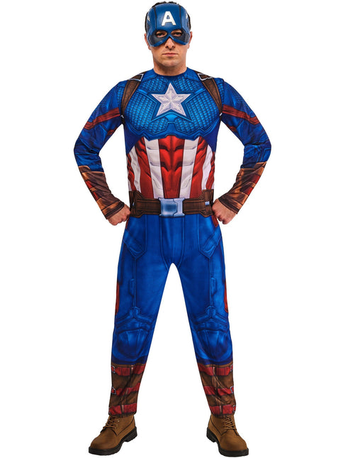Costume Captain America Hommes Bleu