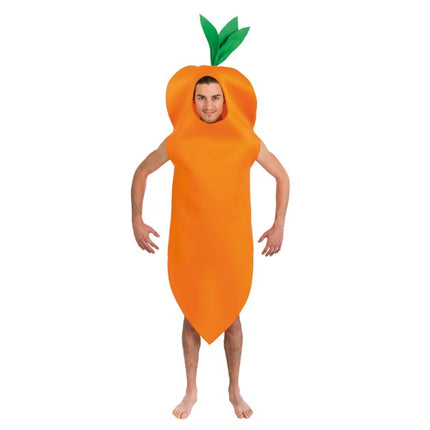 Costume de carotte pour adultes, taille unique