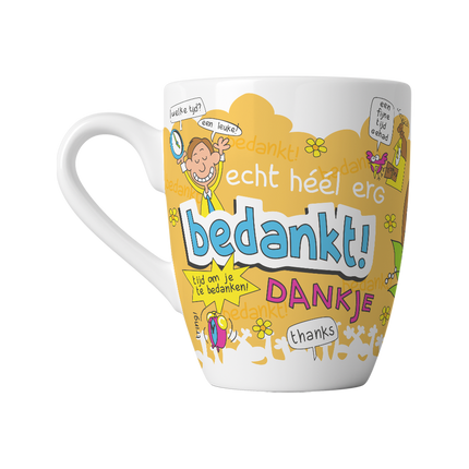 Tasse de dessin animé - Temps heureux