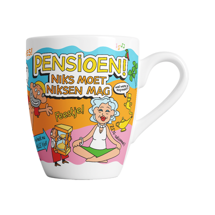 Mug cartoon - La retraite, rien ne doit
