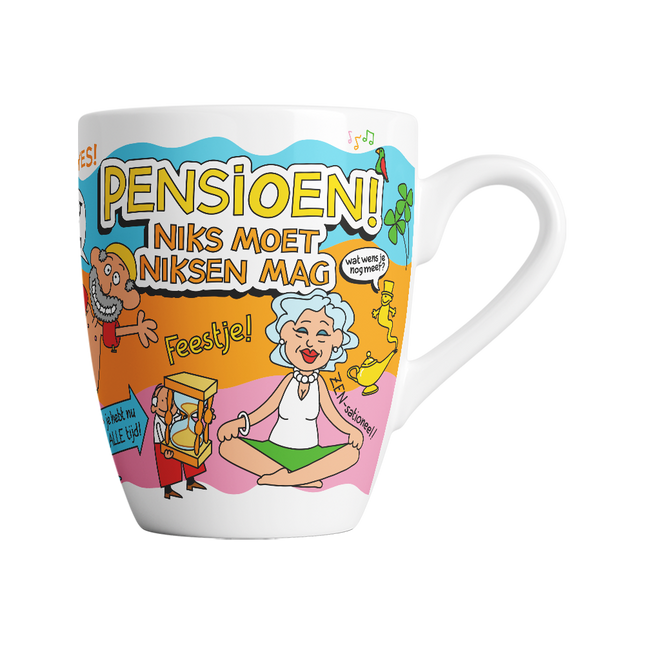 Mug cartoon - La retraite, rien ne doit