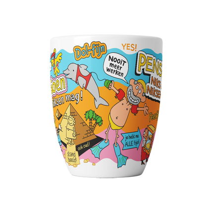 Mug cartoon - La retraite, rien ne doit