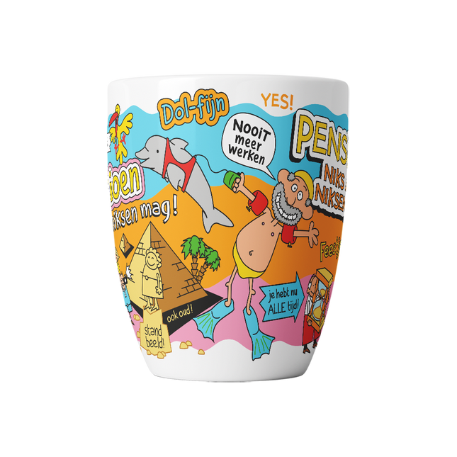 Mug cartoon - La retraite, rien ne doit