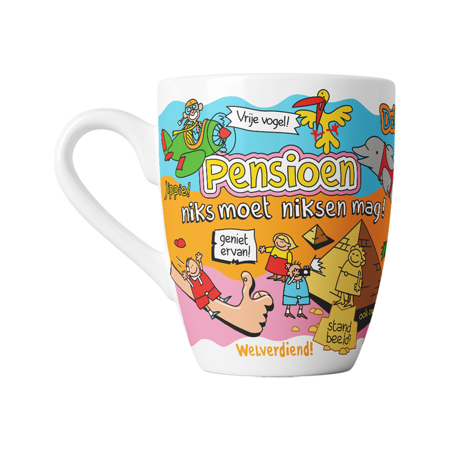 Mug cartoon - La retraite, rien ne doit