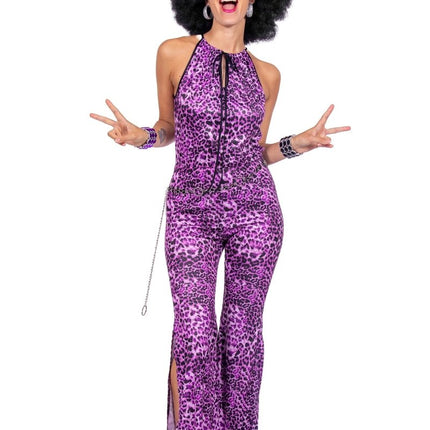 Catsuit panter paars - Partywinkel - 8720059076130