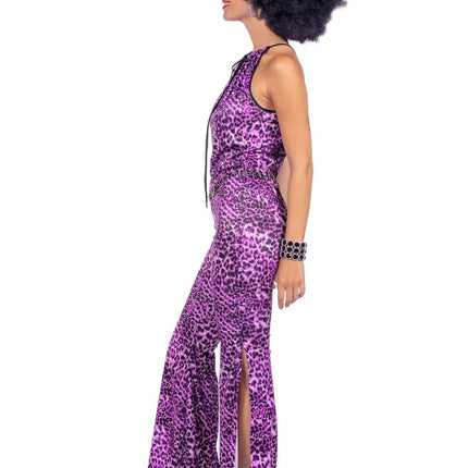 Catsuit panter paars - Partywinkel - 8720059076130