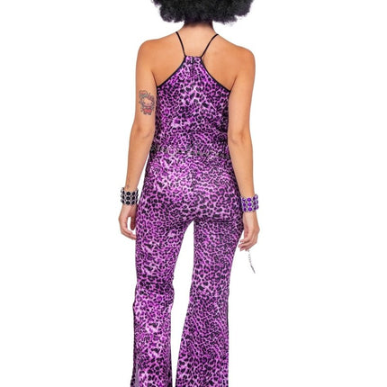 Catsuit panter paars - Partywinkel - 8720059076130