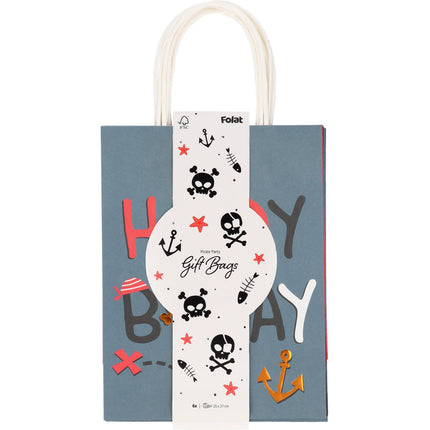 Sacs de fête Pirate 27cm 6pcs