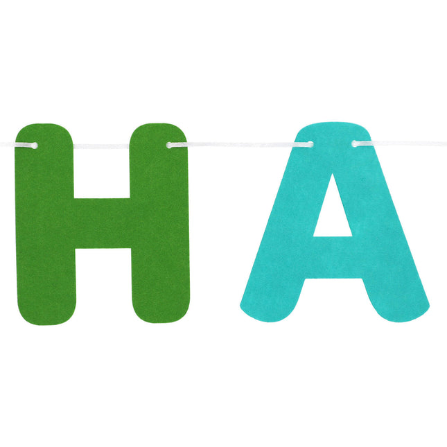 Guirlande de lettres Happy Birthday colorées 4m