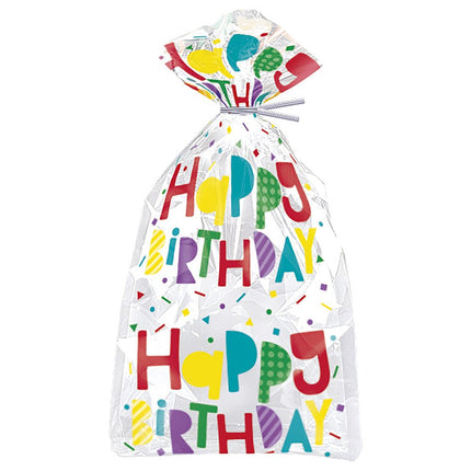 Cellofaan Zakjes Happy Birthday 28cm 20st van Unique koop je bij Partywinkel