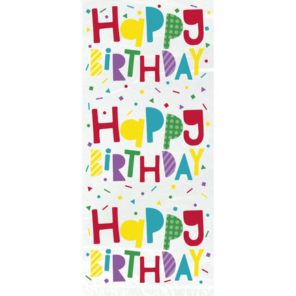 Cellofaan Zakjes Happy Birthday 28cm 20st van Unique koop je bij Partywinkel