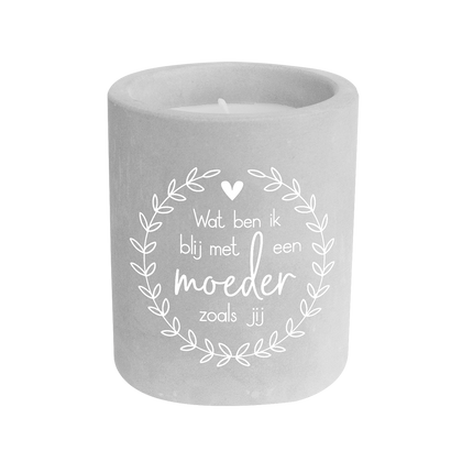 Bougie en ciment gris 8cm