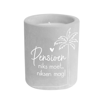 Bougie de ciment de retraite Gris 8cm