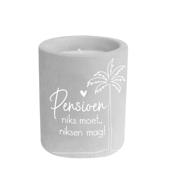 Bougie de ciment de retraite Gris 8cm