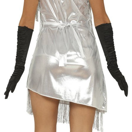 Charleston Jurk Zilver Dames van Fiestas Guirca koop je bij Partywinkel