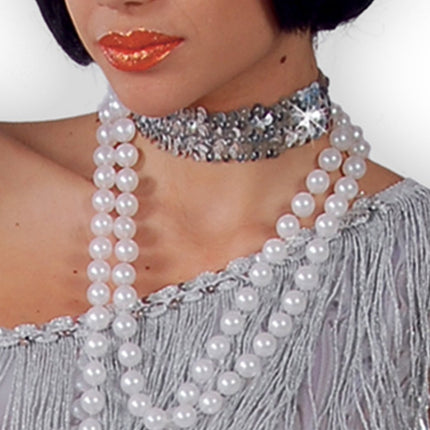 Charleston Jurk Zilver Dames van Fiestas Guirca koop je bij Partywinkel