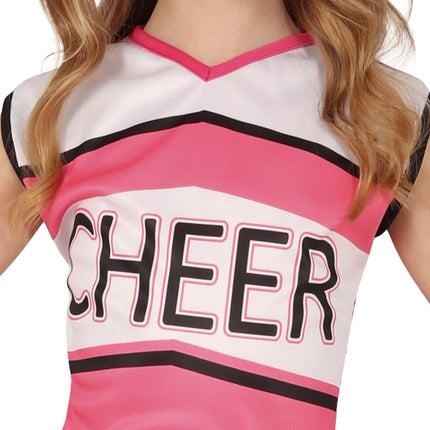 Cheerleader Jurk Roze Meisje - Partywinkel - 8434077785478