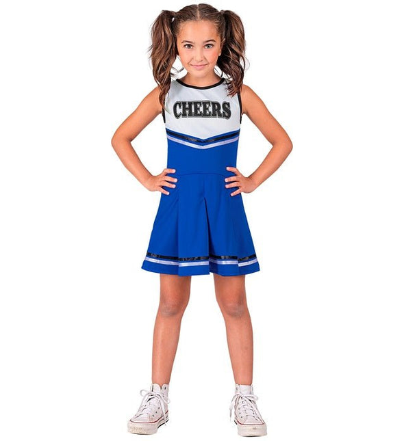 Cheerleader Kostuum Blauw Kind van Widmann koop je bij Partywinkel
