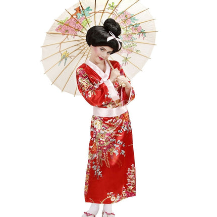 Chinees Jurk Rood Dames - Partywinkel - 8003558765362