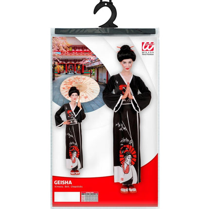 Chinees Jurk Zwart Dames - Partywinkel - 8003558582013
