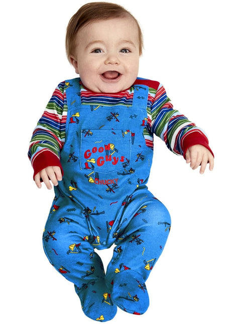 Chucky Baby Costume, Blue & Red van Smiffys koop je bij Partywinkel