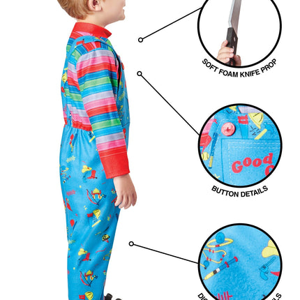 Costume Chucky bleu