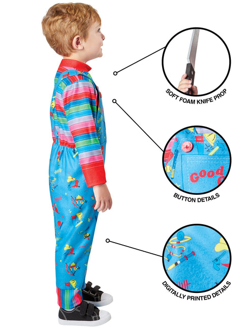 Costume Chucky bleu