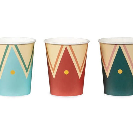 Circus Bekers 220ml 6st van Partydeco koop je bij Partywinkel