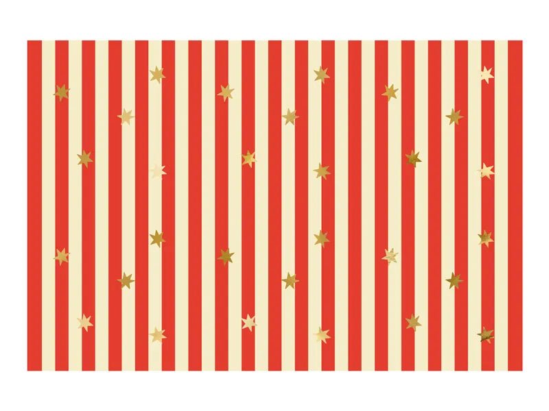 Circus Tafelkleed Rood Wit Gestreept Papier 1,8m van Partydeco koop je bij Partywinkel