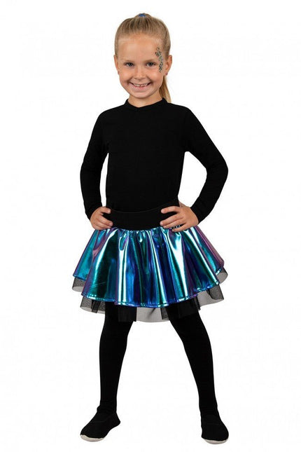 Cirkelrok Metallic Turquoise van PartyXplosion koop je bij Partywinkel