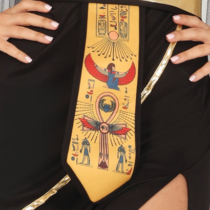 Cleopatra Kostuum Zwart Goud Dames - Partywinkel - 8434077861677